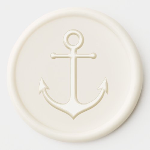 Nautical Anchor Wedding Wax Seal Sticker