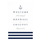 Nautical Anchor Wedding Welcome Sign
