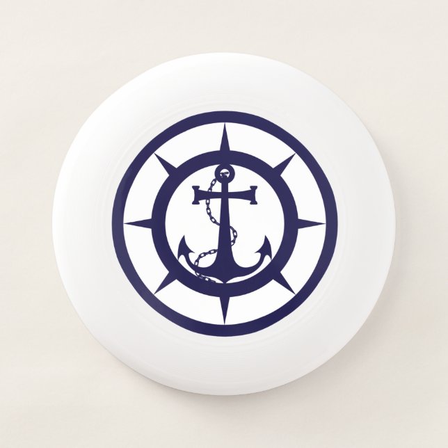 Nautical Anchor Wham-O Frisbee (Front)