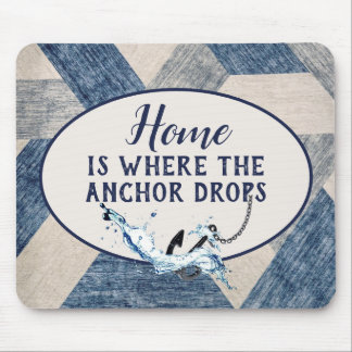 Nautical Anchor With Quote Mouse Pad
