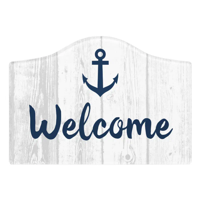 Vintage Anchor Picture Nautical Decor Rustic Wooden Sign Plaque Home Wall Art 