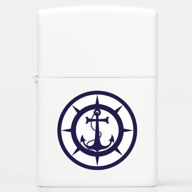 Nautical Anchor Zippo Lighter (Front)