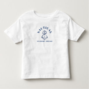 NAUTICAL ANCHORS AWEIGH TODDLER T-SHIRT