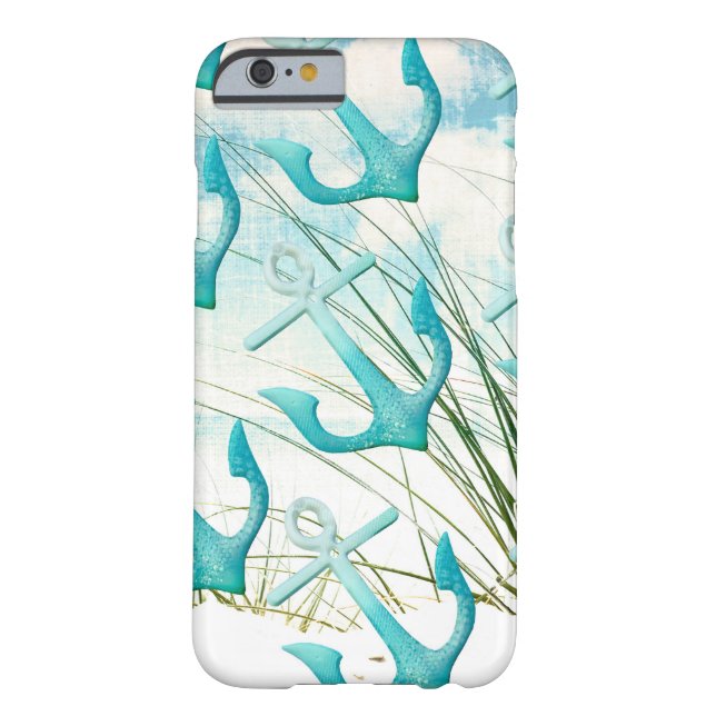 Nautical Anchors Beach Ocean Seaside Coastal Theme Case-Mate iPhone Case (Back)