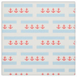 Nautical Anchors Chicago Flag Pattern Fabric