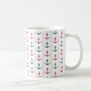 Nautical anchors coffee mug