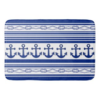 Nautical Anchors Ropes And Stripes