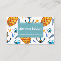 Nautical Anchors &amp; Turtles Business Card