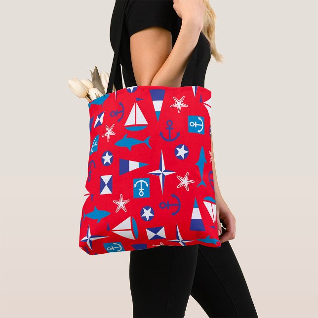 Nautical And Ocean Icons Tote Bag (Creator Uploaded)