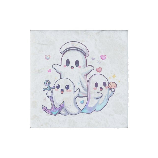 Nautical Apparition Stone Magnet (Front)