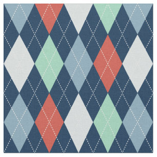Nautical Argyle Fabric