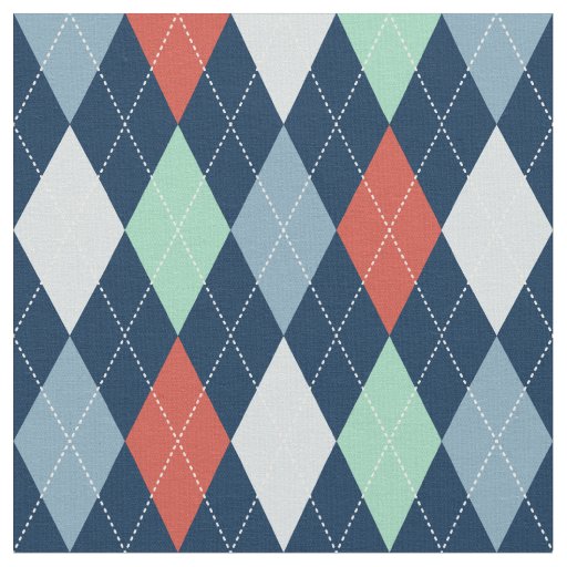 Nautical Argyle Fabric