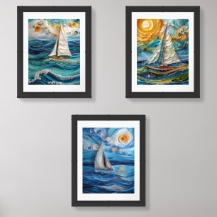 Nautical Art Wall Art Sets