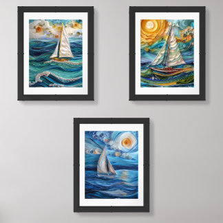 Nautical Art Wall Art Sets