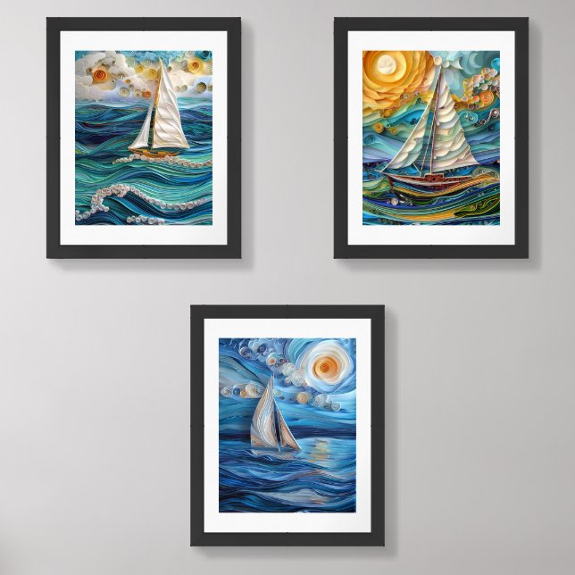 Nautical Art Wall Art Sets (Front)