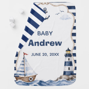 Nautical Baby Blanket