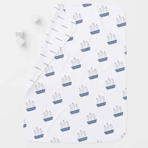 Nautical Baby Boy Baby Shower Baby Blanket