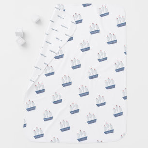 Nautical Baby Boy Baby Shower Blanket