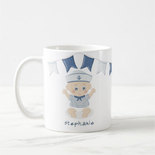 Nautical Baby Boy Baby Shower Coffee Mug