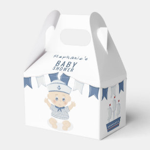 Nautical Baby Boy Baby Shower Favor Boxes