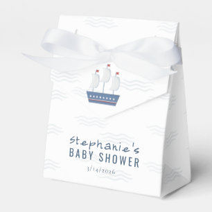 Nautical Baby Boy Baby Shower Favor Boxes