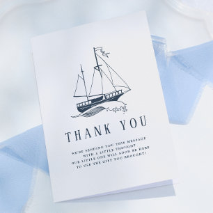 Nautical Baby Boy Shower Thank You