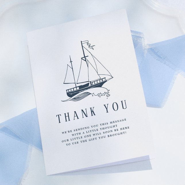 Nautical Baby Boy Shower Thank You (Creator Uploaded)