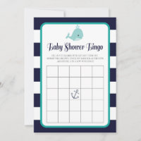 Nautical Baby Shower Bingo Game