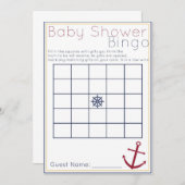 Nautical Baby Shower Bingo Game (Front/Back)