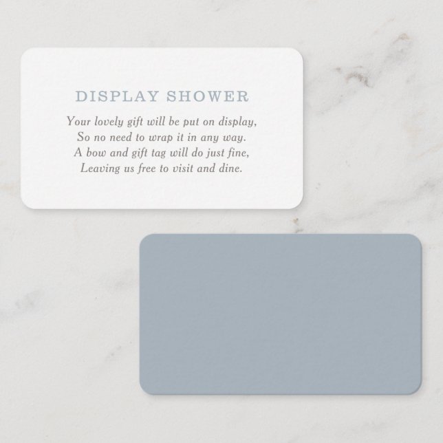 Nautical Baby Shower Display Shower Enclosure Card (Front/Back)