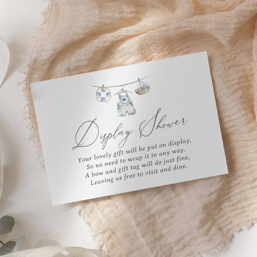 Nautical Baby Shower Display Shower Enclosure Card