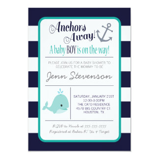 Nautical Baby Shower Invitation