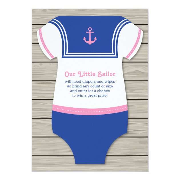 Nautical Baby Shower Invitation, Gender Neutral Card