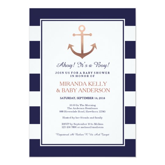 nautical baby shower invitation nautical invite zazzle com