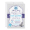 Nautical Baby Shower Invitation Navy Blue Gray