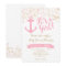 Nautical Baby Shower Invitation- Pink and Gold