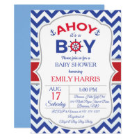 Nautical  Baby Shower Invite