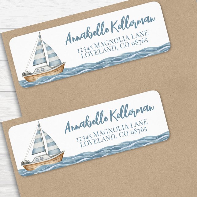 Nautical Baby Shower  Label (Nautical Baby Shower label)