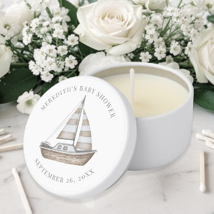 Nautical Baby Shower Mini Candle Favors