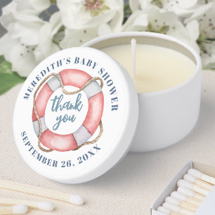 Nautical Baby Shower Mini Candle Favors