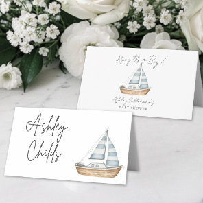 Nautical Baby Shower Place Card