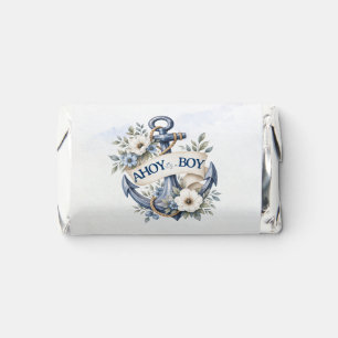 Nautical Baby Shower Plates Hershey's Miniatures