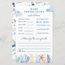 Nautical Baby Shower Predictions & Advice