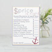 Nautical Baby Shower Price Is Right Game (Standing Front)