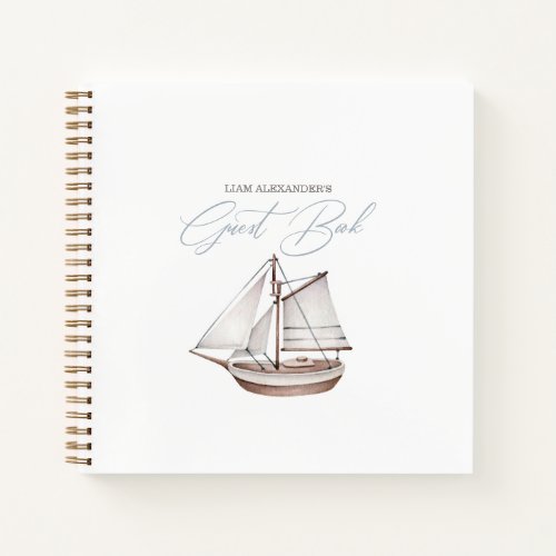 Nautical Baby Shower Sailor Guest Book