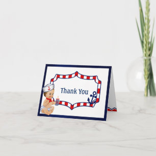 Nautical Baby Shower Thank You Card