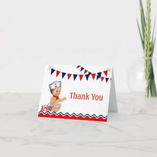 Nautical Baby Shower Thank You Card