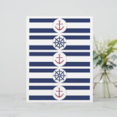 Nautical Baby Shower Water Bottle Labels (Standing Front)
