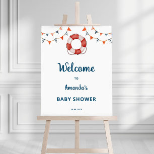 Nautical Baby Shower Welcome Foam Board