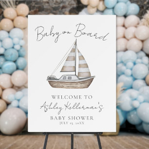 Nautical Baby Shower Welcome Sign